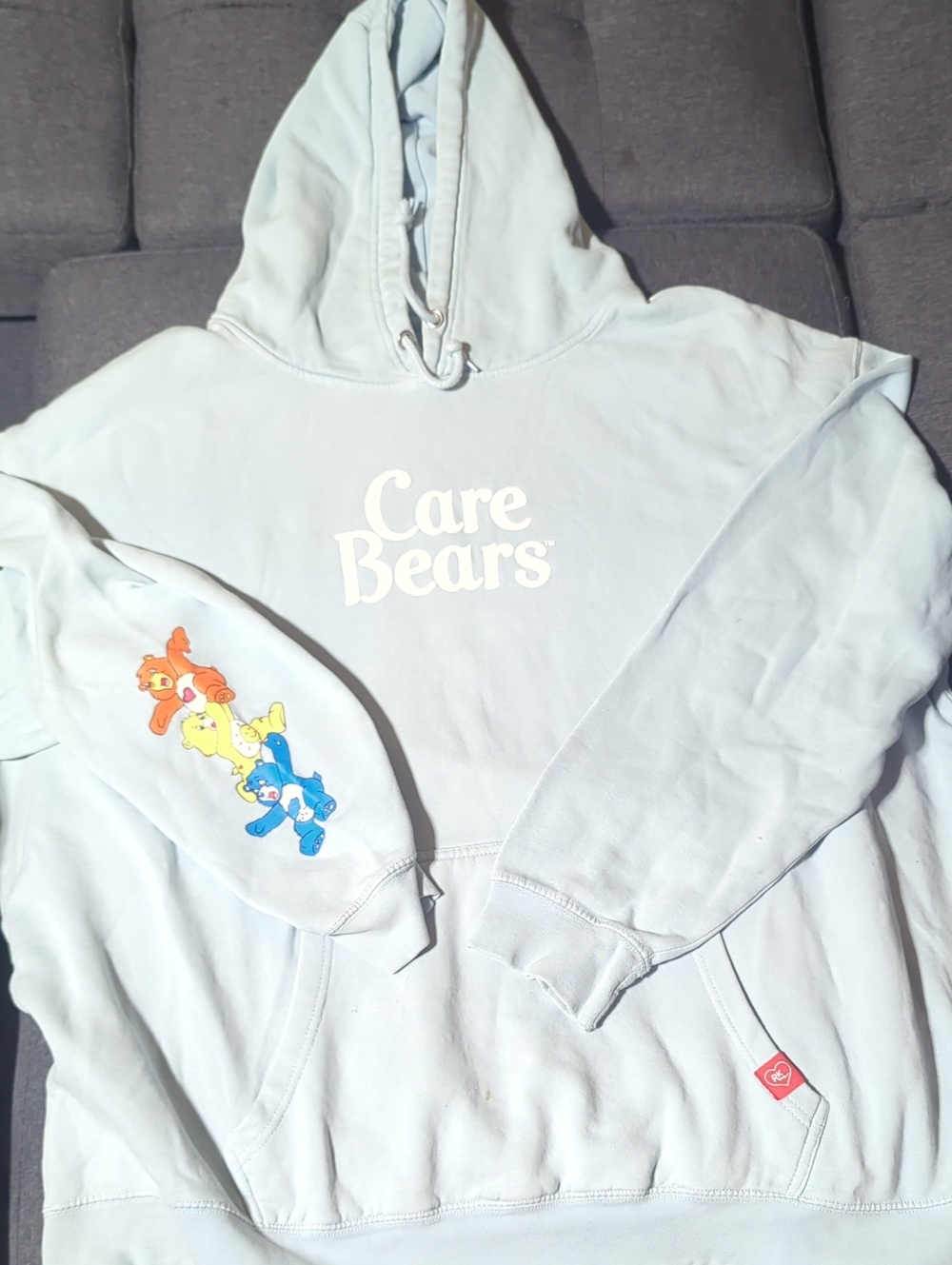 Retrokid x Nelvana Care Bears Family Blue Hoodie - XXXL